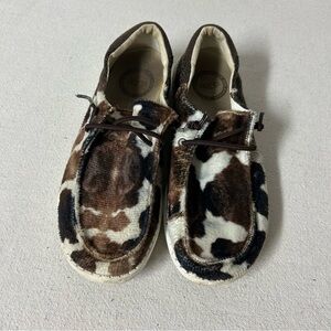 Hey Dude Wendy Tartan Cow Loafers Women's 7 Exclusively for Buckle